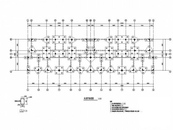 6层异形柱框架结构带跃层住宅楼结构CAD施工图纸 - 1