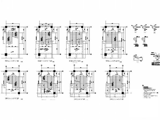 4层框架结构小学教学楼结构施工图纸（钢结构屋顶） - 5