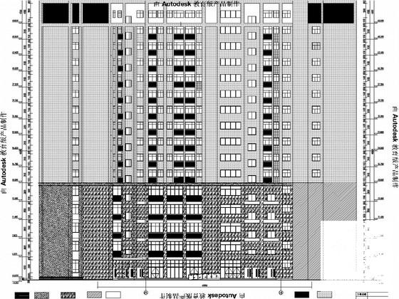 5层框架剪力墙结构中学教育综合楼建筑及结构图（图纸详尽） - 1