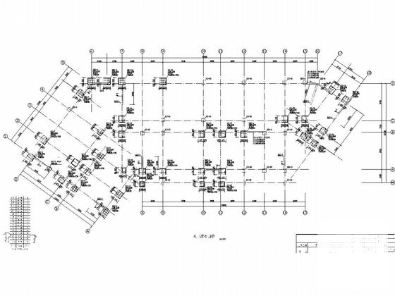 5层框架剪力墙结构中学教育综合楼建筑及结构图（图纸详尽） - 4