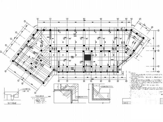 5层框架剪力墙结构中学教育综合楼建筑及结构图（图纸详尽） - 5