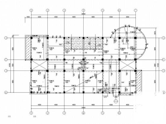3层框架结构科技基地科研楼结构图纸(柱下条形基础) - 3