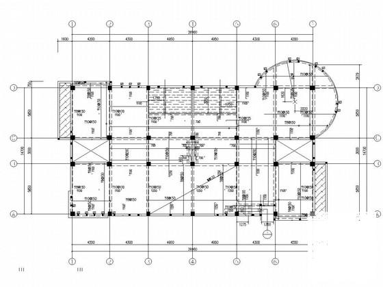 3层框架结构科技基地科研楼结构图纸(柱下条形基础) - 3