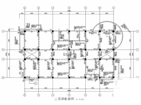 3层框架结构科技基地科研楼结构图纸(柱下条形基础) - 5