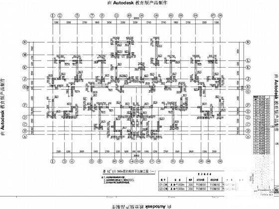 33层剪力墙结构华苑住宅楼结构CAD施工图纸 - 2