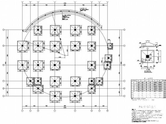 科技基地框架结构圆形展厅结构图纸（建筑图纸） - 2
