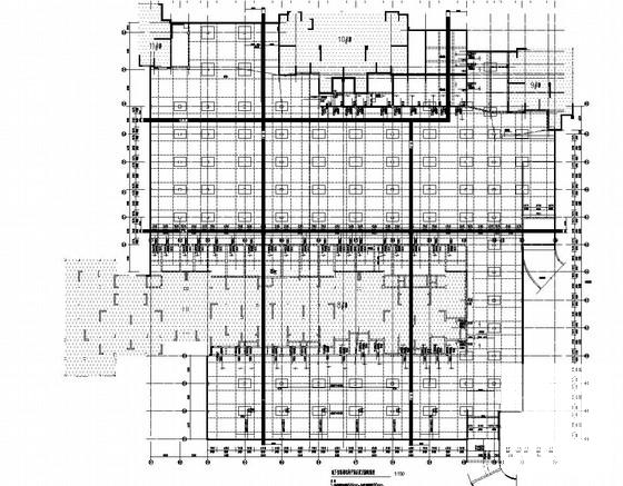 1层框架结构地下车库结构CAD施工图纸 - 3