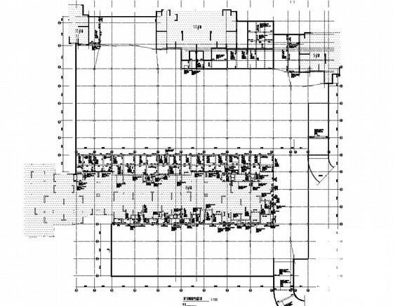 1层框架结构地下车库结构CAD施工图纸 - 4
