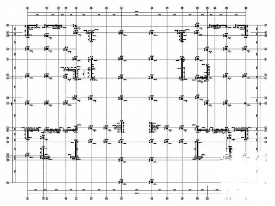 3层四区框架剪力墙结构回字形酒店结构图纸（带阁楼） - 2