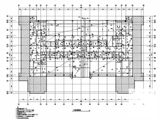 3层四区框架剪力墙结构回字形酒店结构图纸（带阁楼） - 3