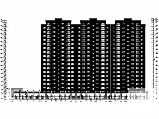 20层剪力墙结构小区住宅楼结构CAD施工图纸 - 1