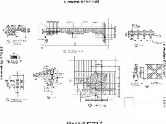 框架结构廊子建筑及结构CAD图纸 - 5