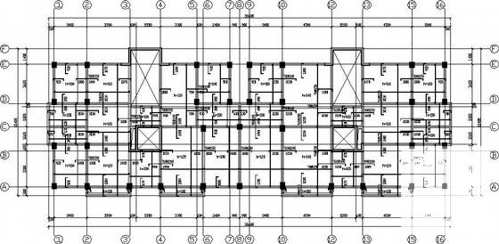 5层框架结构住宅楼结构设计图纸（带阁楼） - 2
