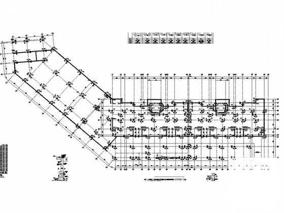 15层框架剪力墙带商业住宅楼结构CAD施工图纸(现浇钢筋混凝土) - 1