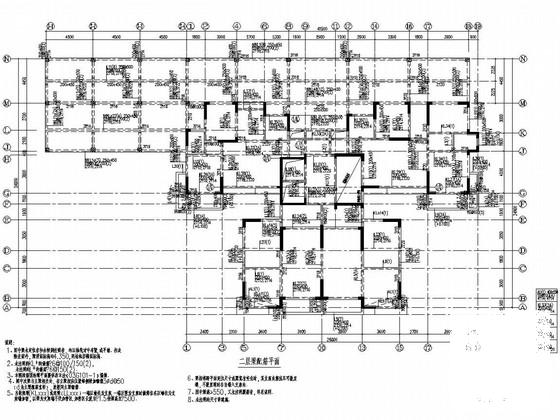 18层剪力墙结构住宅楼结构图纸(预应力混凝土) - 3