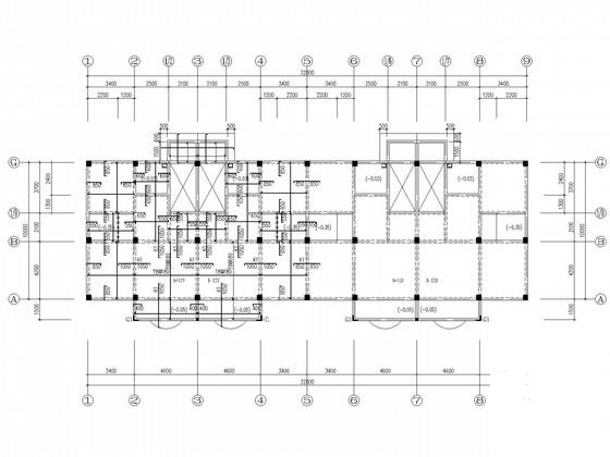 3层桩基础框架住宅楼结构CAD施工图纸（抗震不设防） - 3