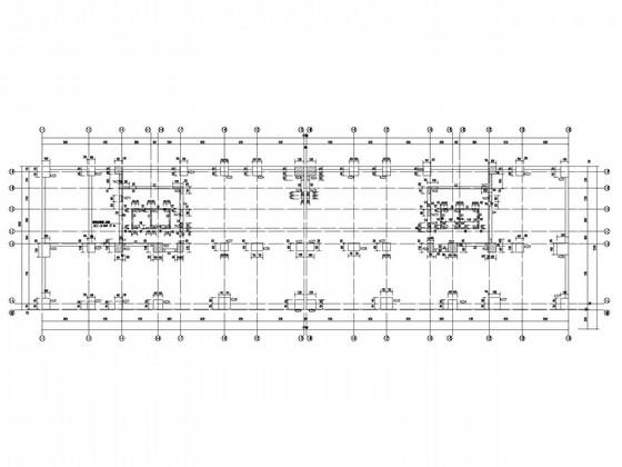 34层框剪综合办公楼结构CAD施工图纸（桩基础）(平面布置图) - 3