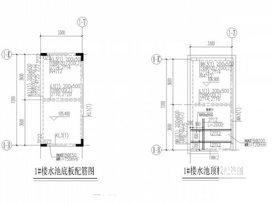 34层框剪综合办公楼结构CAD施工图纸（桩基础）(平面布置图) - 4
