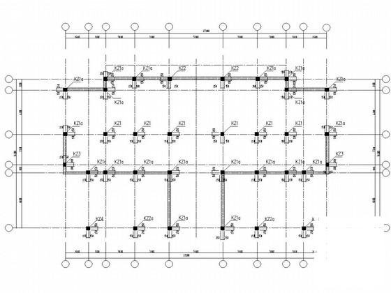 4层桩基础框架结构沿海住宅楼结构CAD施工图纸（7度抗震） - 1