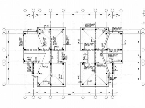 4层桩基础框架结构沿海住宅楼结构CAD施工图纸（7度抗震） - 3