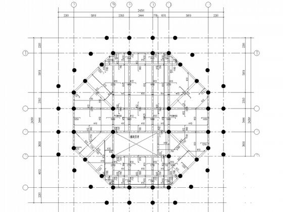 3层带地下室框架仿古建筑结构CAD施工图纸（7度抗震） - 5
