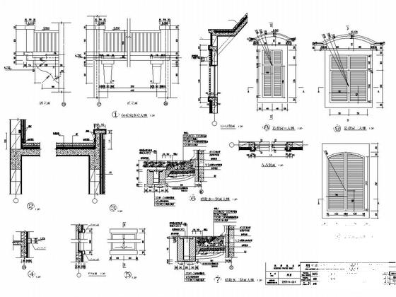 两层异形柱框架结构CAD施工图纸（建筑图纸） - 4