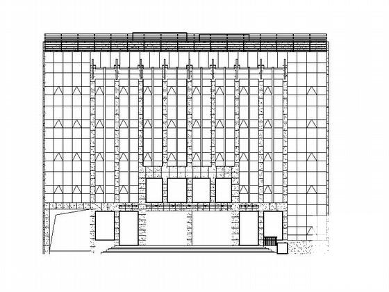区电力抢修中心5层办公楼外立面幕墙方案设计CAD图纸（初设图纸） - 1