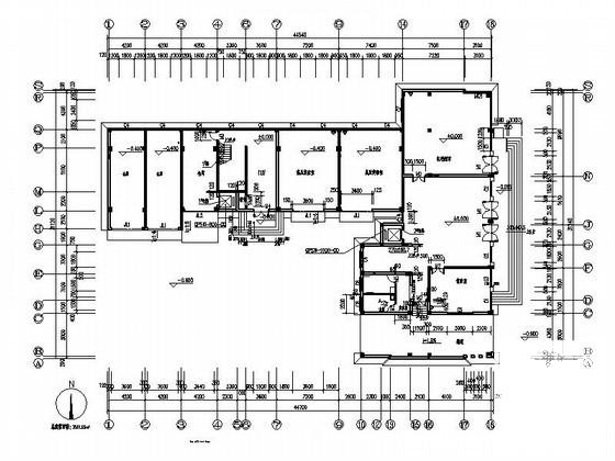 区电力抢修中心5层办公楼外立面幕墙方案设计CAD图纸（初设图纸） - 3