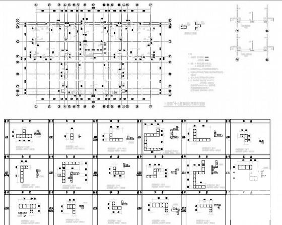18层桩基础剪力墙住宅楼结构CAD施工图纸（7度抗震） - 2
