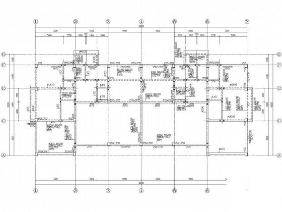 地上5层地下1层带地下室框架住宅楼结构CAD施工图纸(现浇钢筋混凝土) - 1