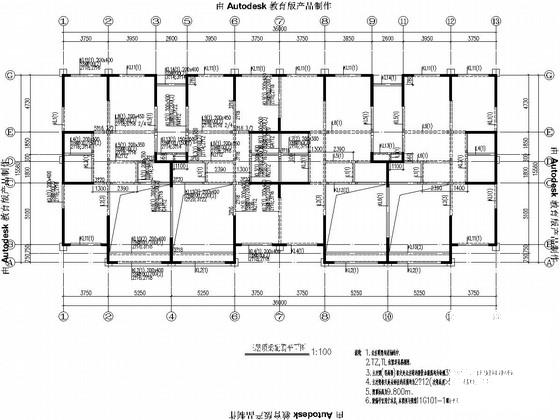 5层剪力墙结构老年社区CAD施工图纸 - 4