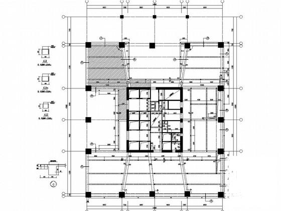 39层框架核心筒结构超高层办公楼结构CAD施工图纸 - 2