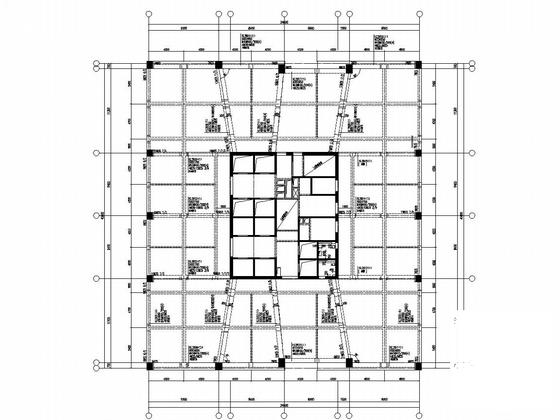 39层框架核心筒结构超高层办公楼结构CAD施工图纸 - 4