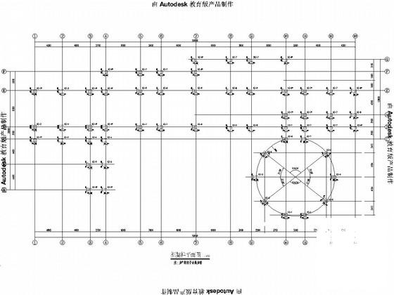 6层框架结构幼儿园教学楼结构图纸(人工成孔灌注桩) - 3
