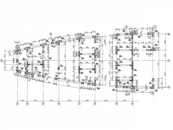 29层圆弧形框筒公寓式写字楼结构CAD施工图纸 - 2