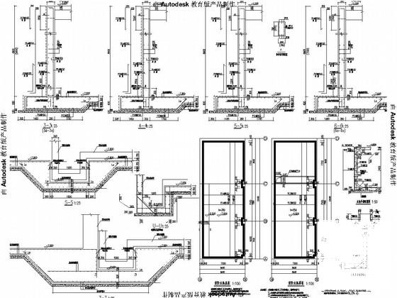 住宅小区地下车库基础结构图纸(平面布置图) - 3