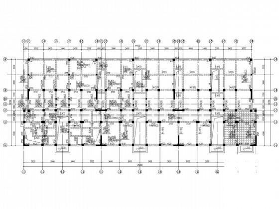 6层桩基础底框抗震墙住宅楼结构CAD施工图纸（7度抗震） - 1