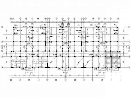 6层桩基础底框抗震墙住宅楼结构CAD施工图纸（7度抗震） - 2
