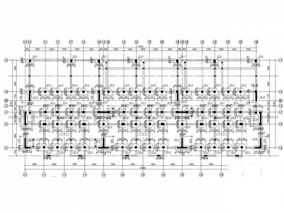 6层桩基础底框抗震墙住宅楼结构CAD施工图纸（7度抗震） - 3