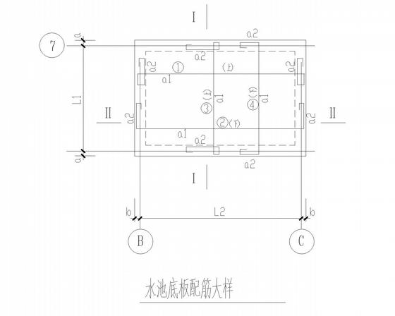 6层独立基础异形柱框架住宅楼结构CAD施工图纸（7度抗震）(平面布置图) - 5