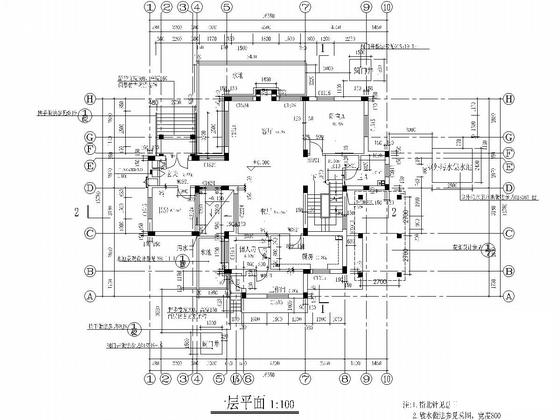 国内两层框架结构图纸（建筑图纸） - 4