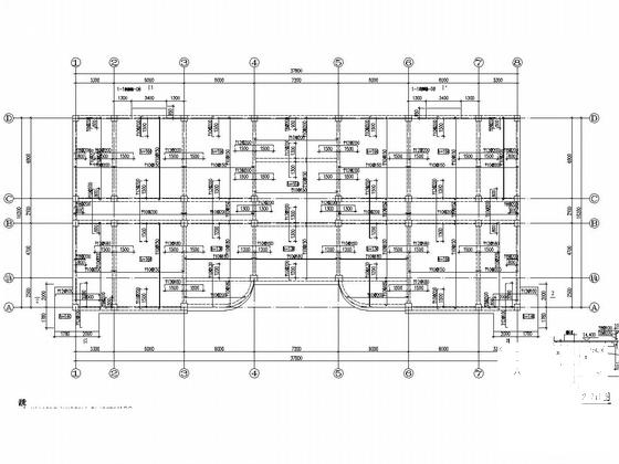 国内郊区4层框架结构培训办公楼建筑及结构图纸(独立基础设计) - 4