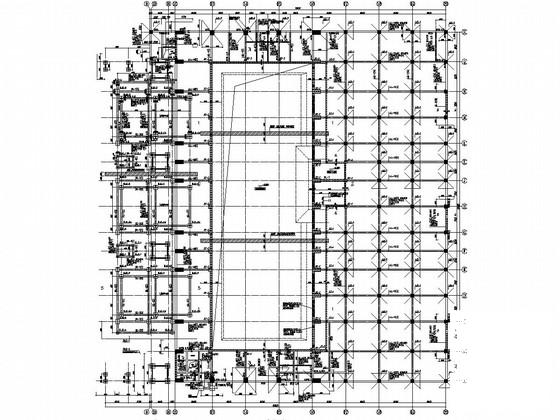 5层框架再生能源发电厂主工房结构图纸(基础设计等级) - 1