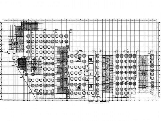 大底盘地下1层框架车库结构CAD施工图纸 - 1