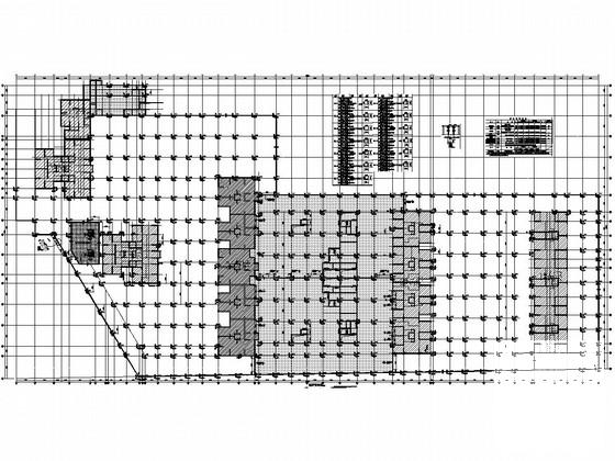 大底盘地下1层框架车库结构CAD施工图纸 - 2