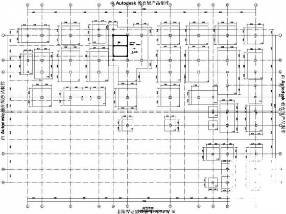 6层框架结构疾病预防控制中心结构CAD施工图纸 - 1