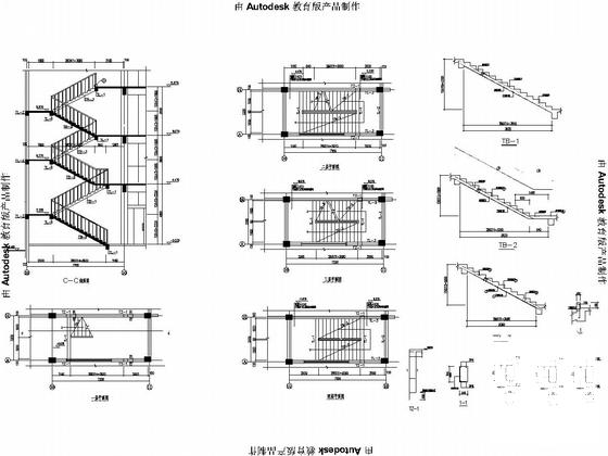 6层框架结构疾病预防控制中心结构CAD施工图纸 - 5