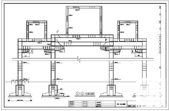 社区入口牌坊结构设计方案CAD图纸 - 4