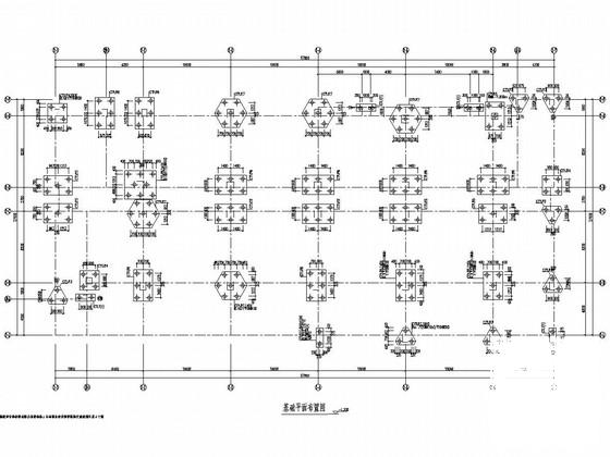 8层框架办公楼结构CAD施工图纸(基础设计等级) - 1