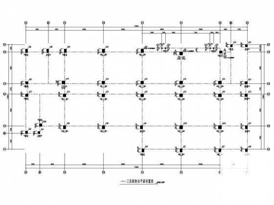 8层框架办公楼结构CAD施工图纸(基础设计等级) - 2